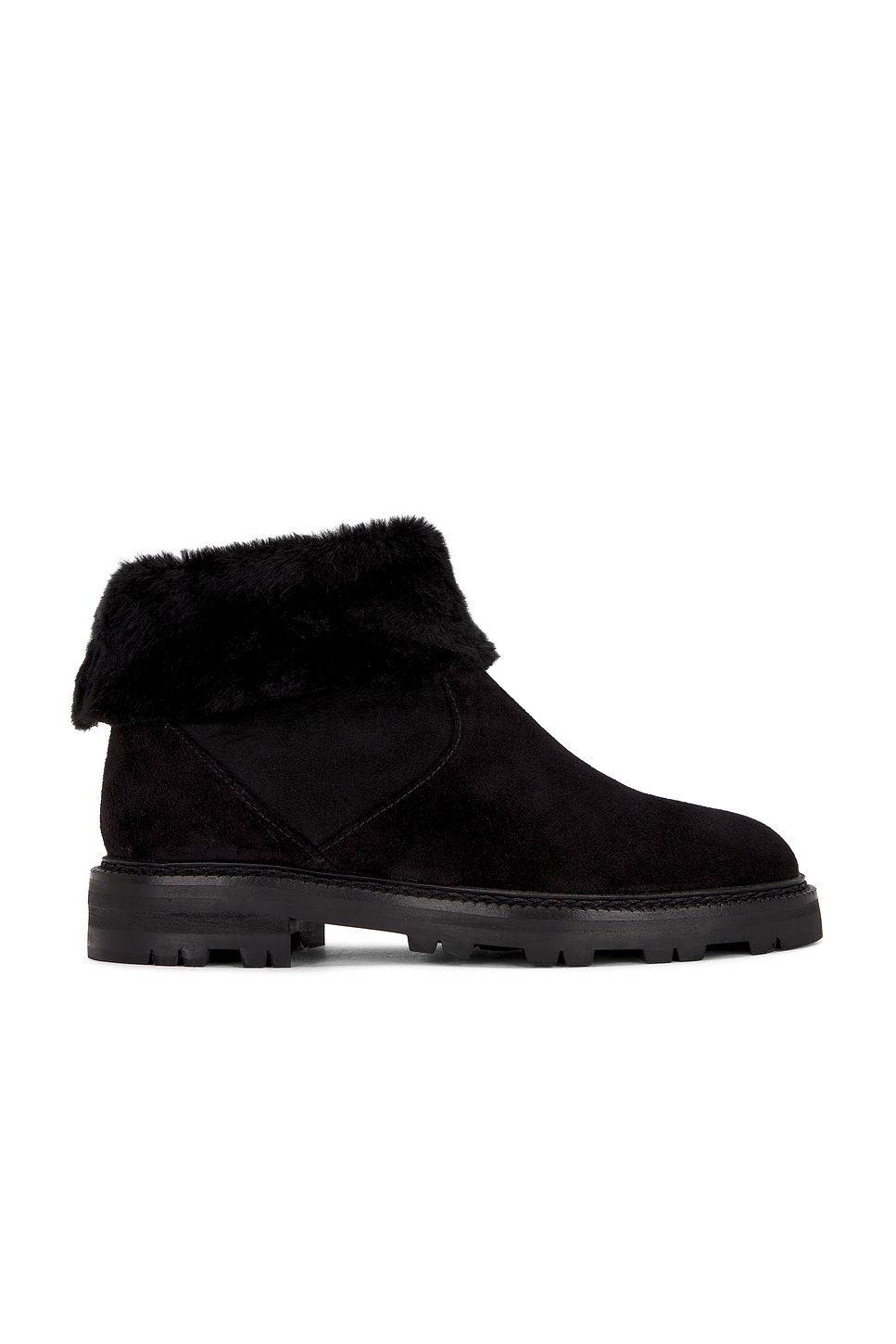 Tomosa Suede Boot in Black