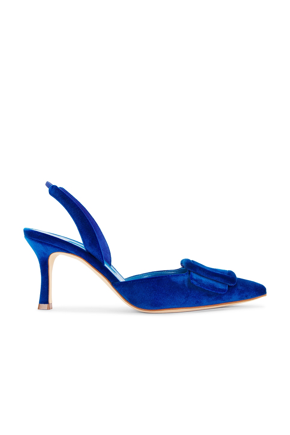 Maysli 70 Velvet Pump in Blue