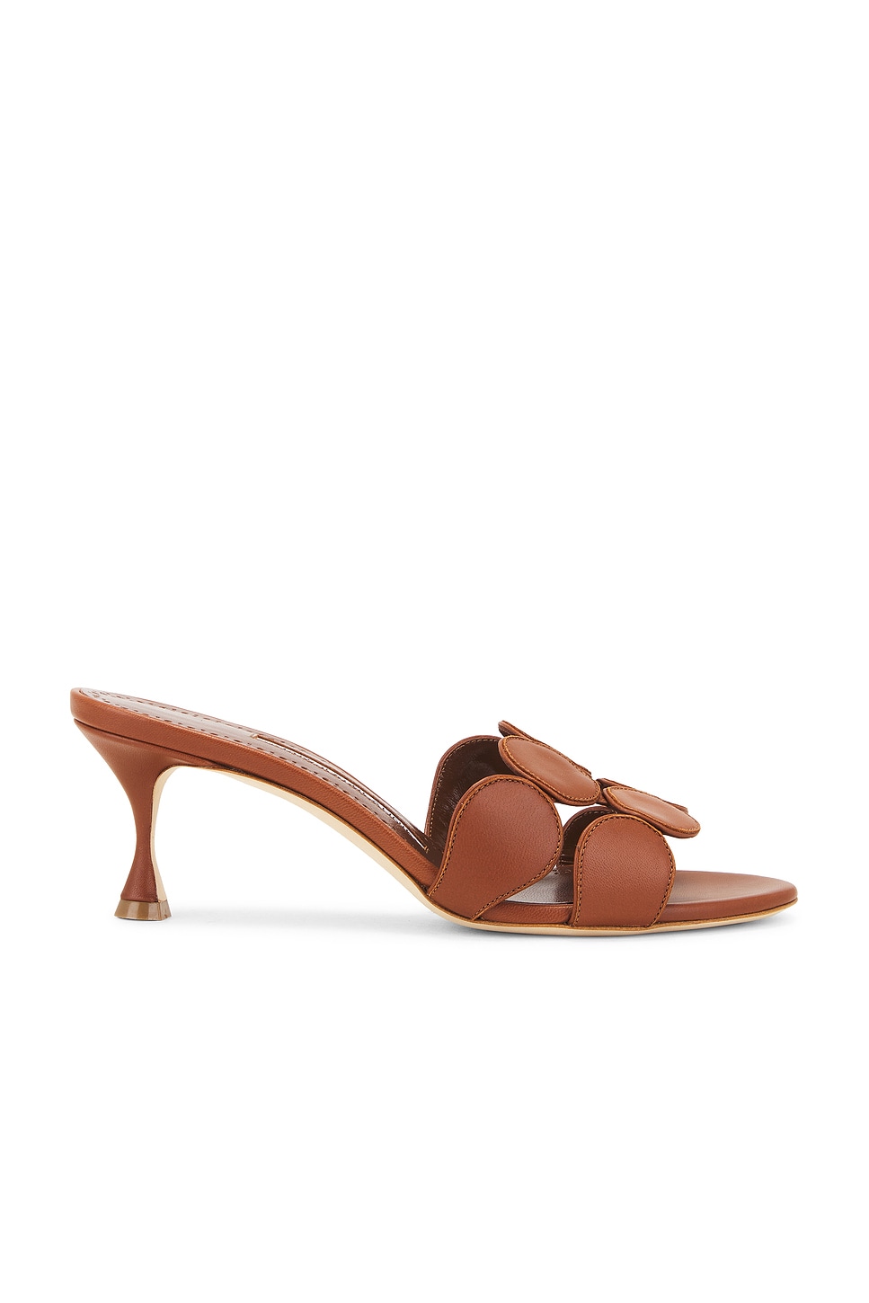 Image 1 of Manolo Blahnik Haribalmu 50 Sandal in Medium Brown