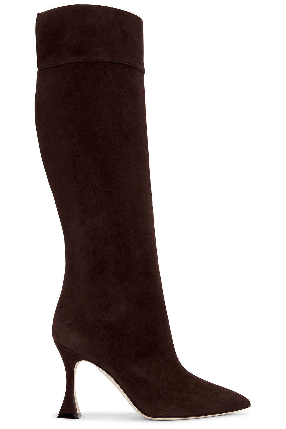 Image 1 of Manolo Blahnik Miralonepla 90 Boot in Dark Brown