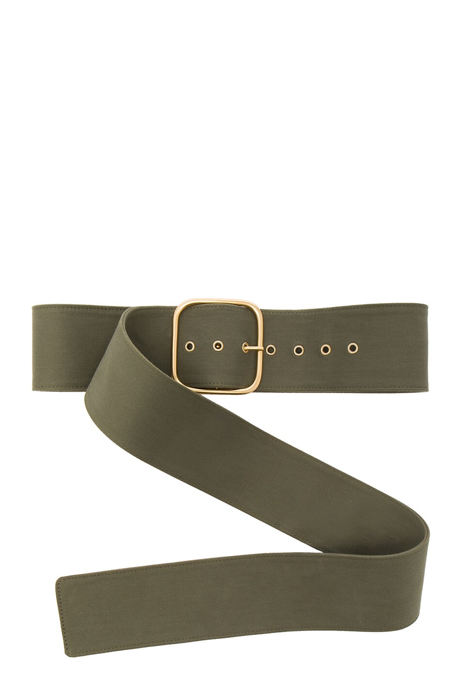 Image 1 of Monse Cotton Canvas Belt in Olive