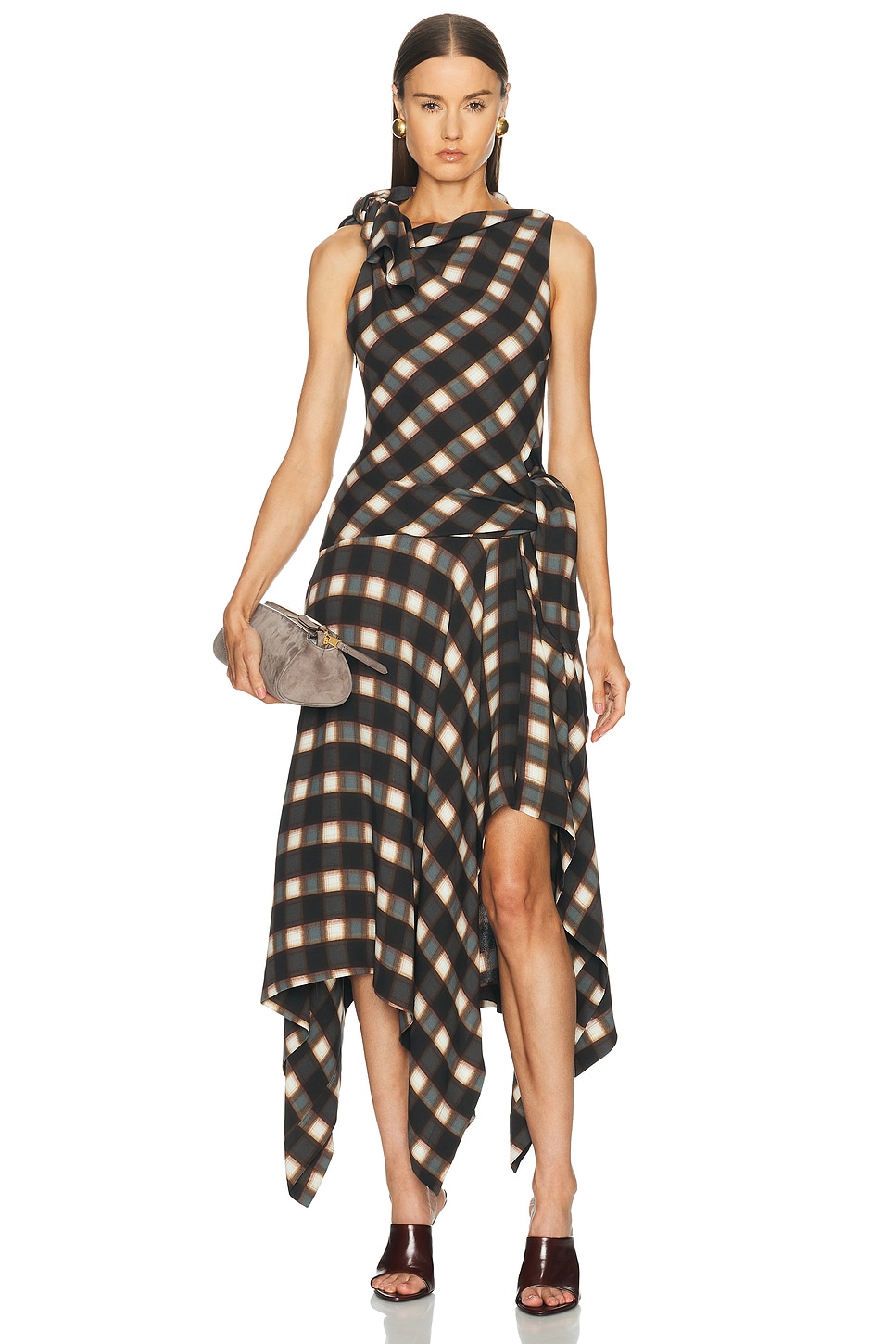Monse Knotted Midi Dress