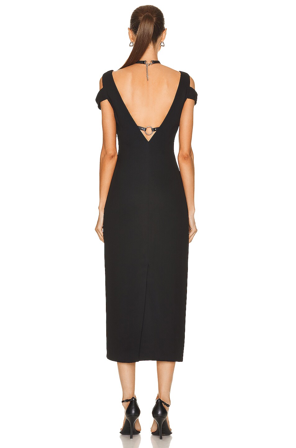 Monse Harness Midi Dressin Black in Black | FWRD