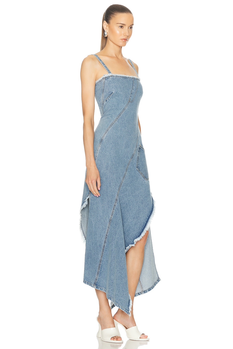 MONSE TWISTED DENIM DRESS 