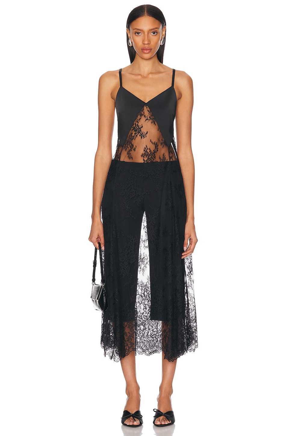Monse Sheer Lace Slip Dress