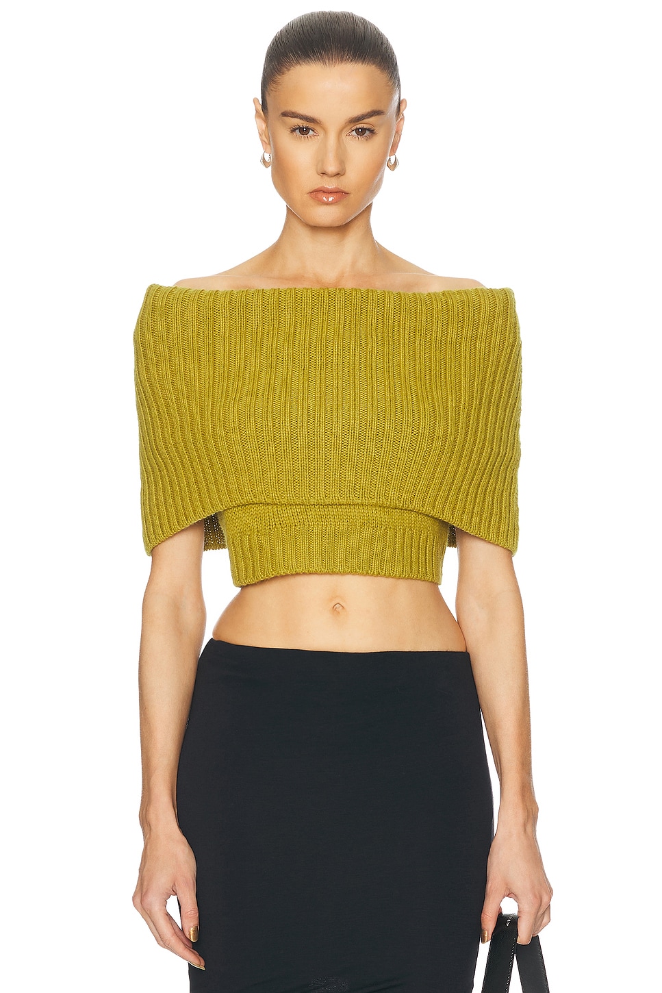 T Shirt Turtleneck Sweater in Olive