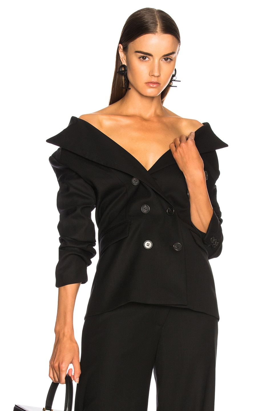 Image 1 of Monse for FWRD Tuxedo Wool Jacket in Black