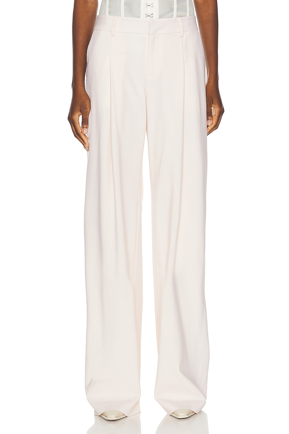 Image 1 of Monse Mesh Bustier Trouser in Ivory