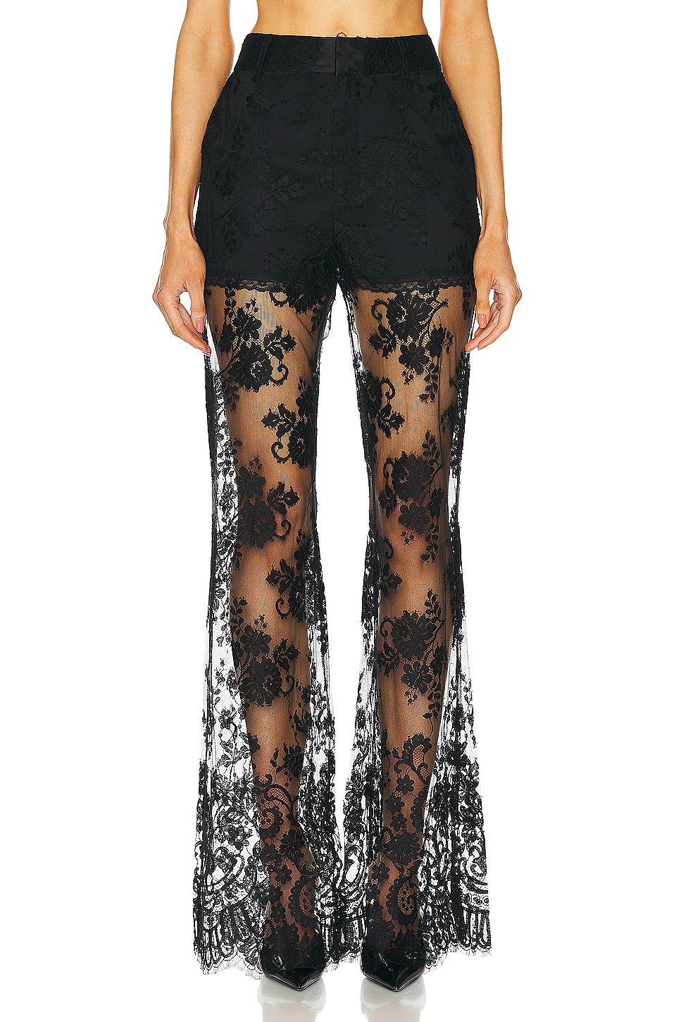 Image 1 of Monse Floral Lace Pant in Black