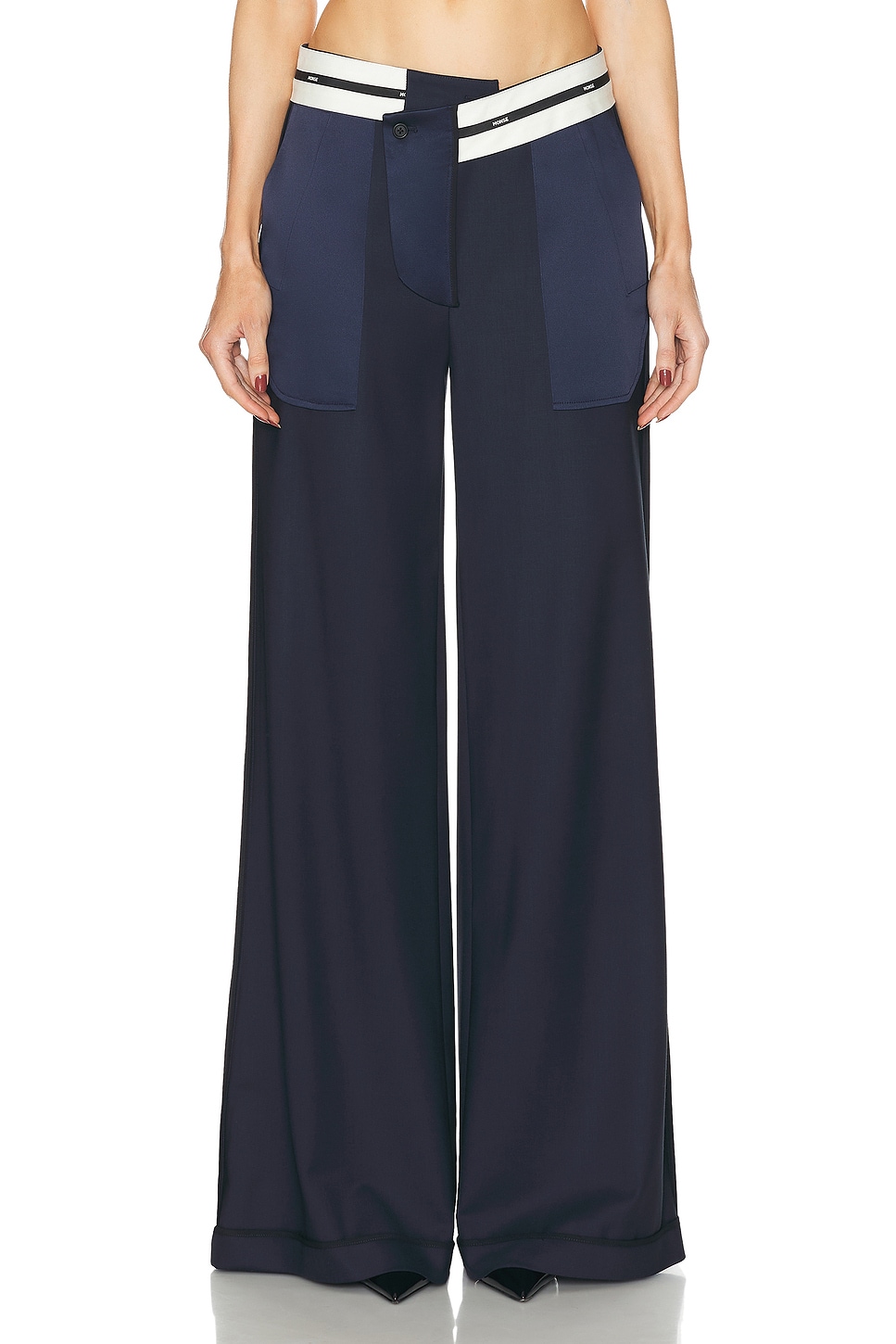 Image 1 of Monse Inside Out Tailored Trouser in Midnight