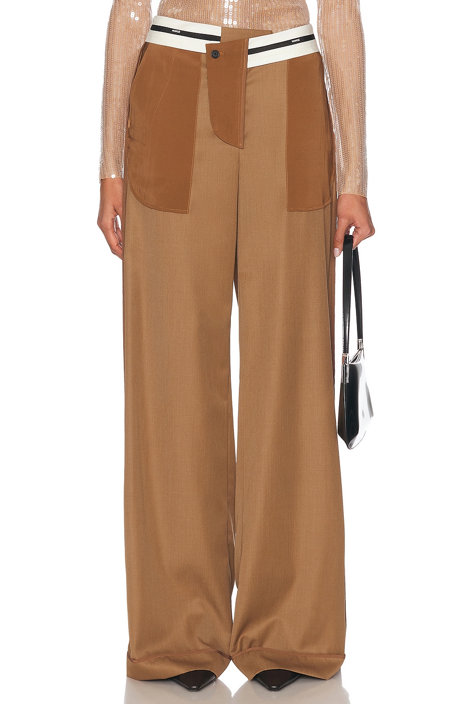 Inside Out Trouser in Brown