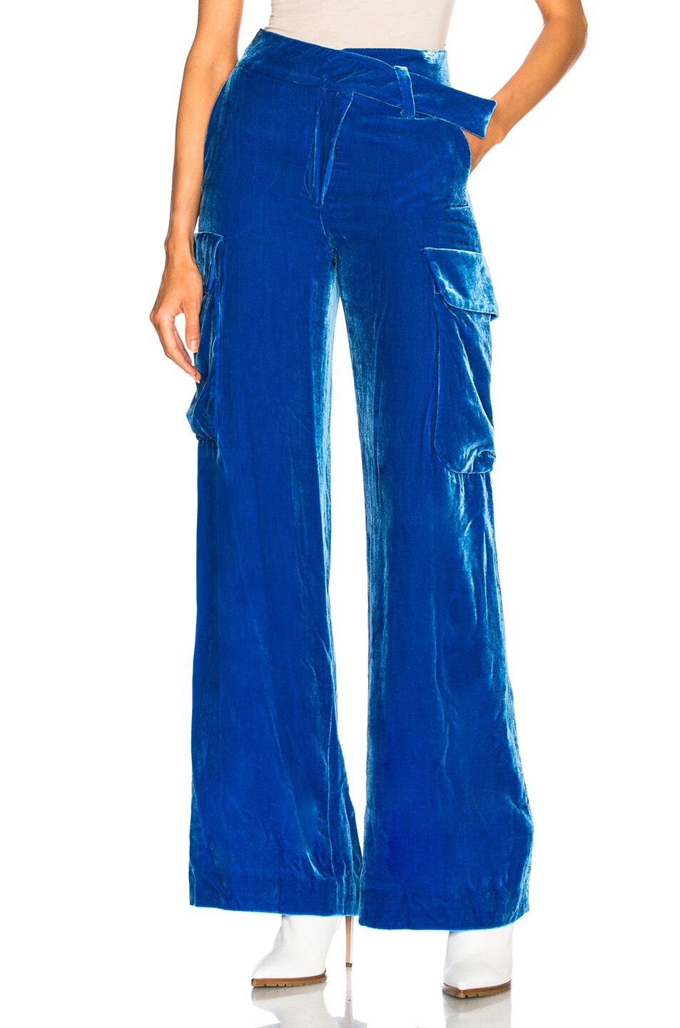 Image 1 of Monse Velvet Pant in Blue