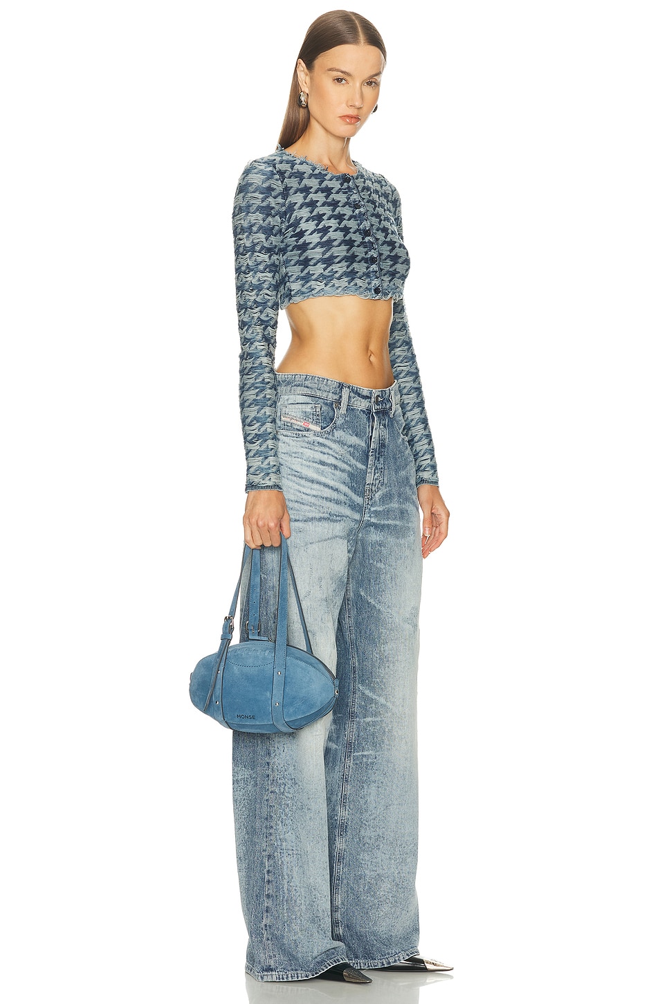 Monse Football Bag In Blue