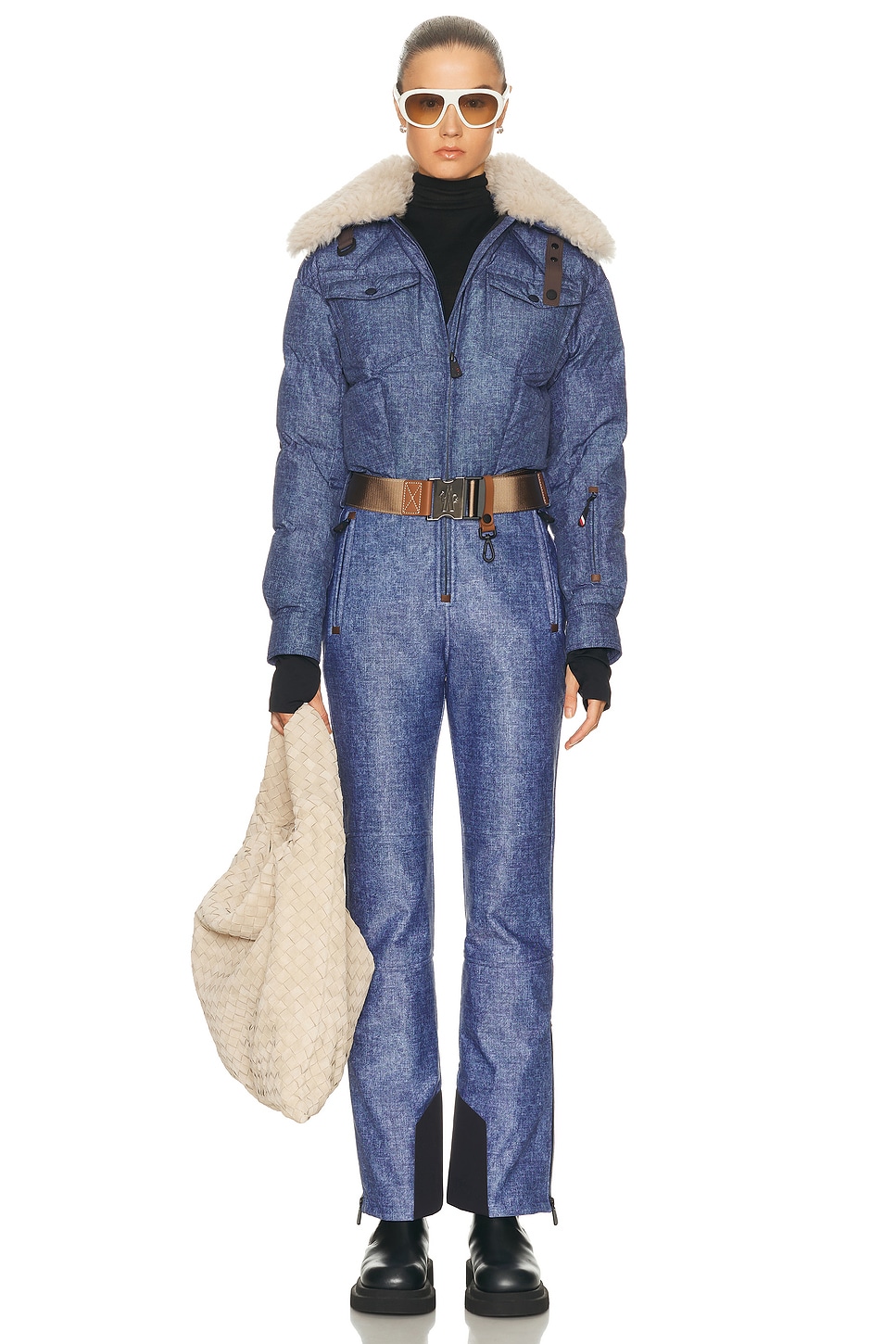 Image 1 of Moncler Grenoble Ski Suit in Aqua