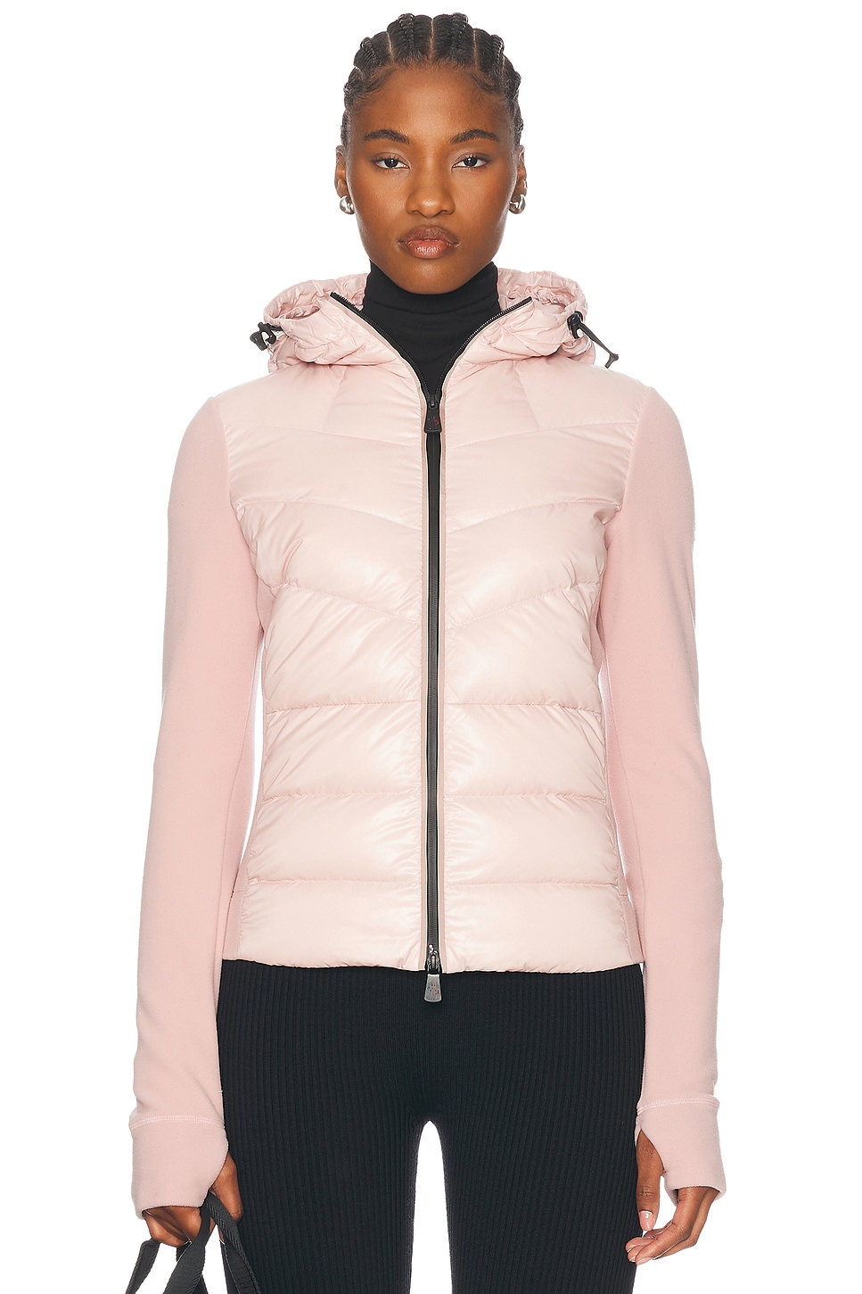 Image 1 of Moncler Grenoble Zip Up Cardigan in Pink