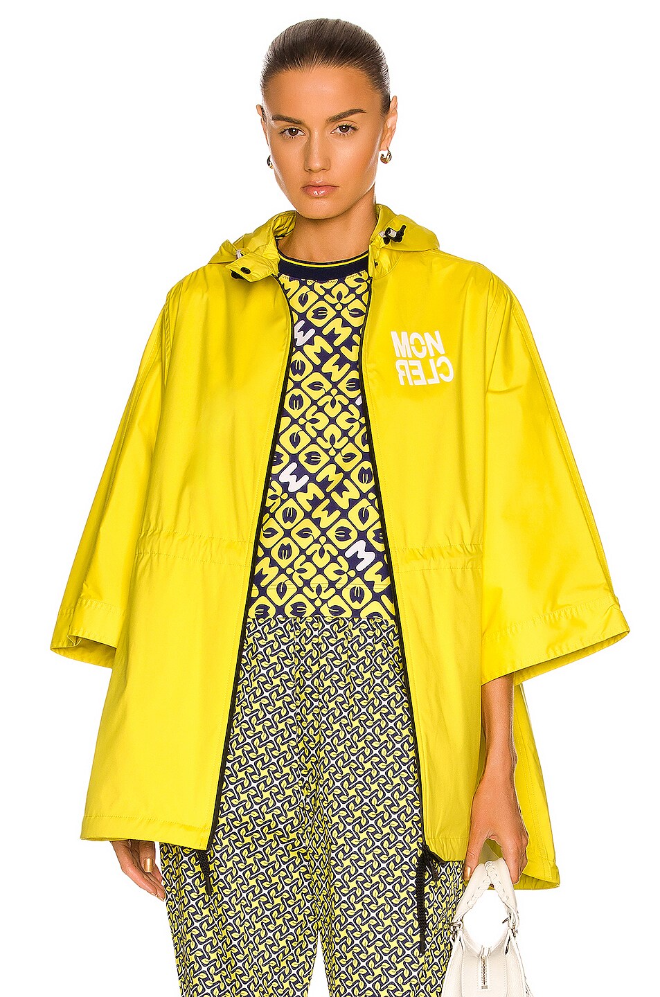 Image 1 of Moncler Grenoble Day-Namic Vorassay Cape in Yellow