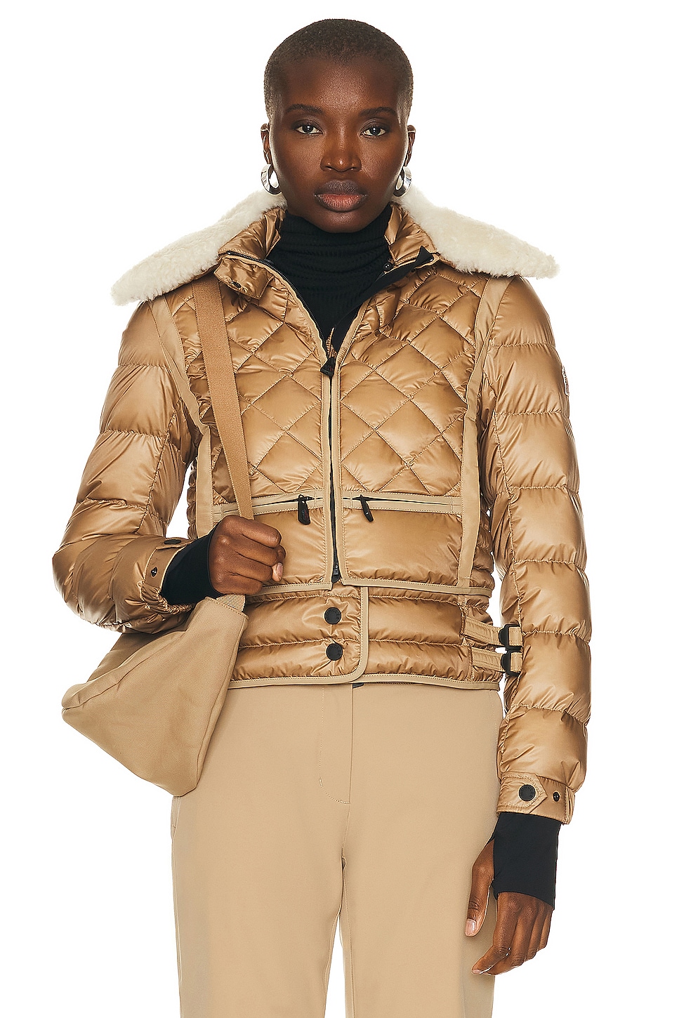 Image 1 of Moncler Grenoble Chaviere Jacket in Beige