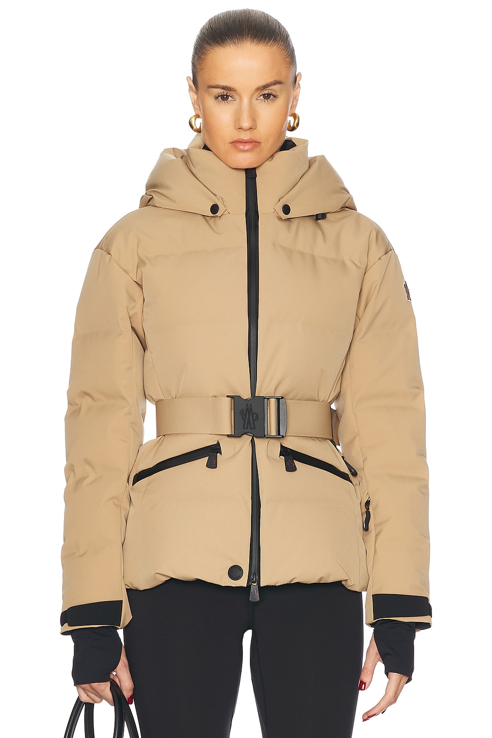 Shop Moncler Tolima Jacket In Beige