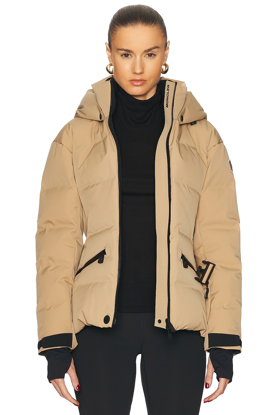 Shop Moncler Tolima Jacket In Beige