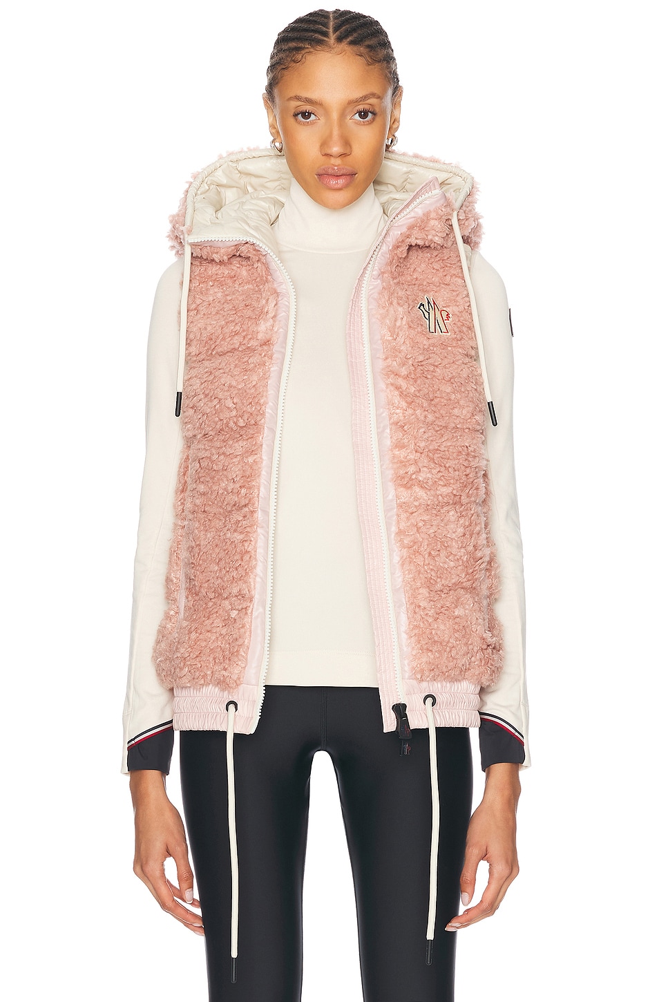 Shop Moncler Vest In Pink