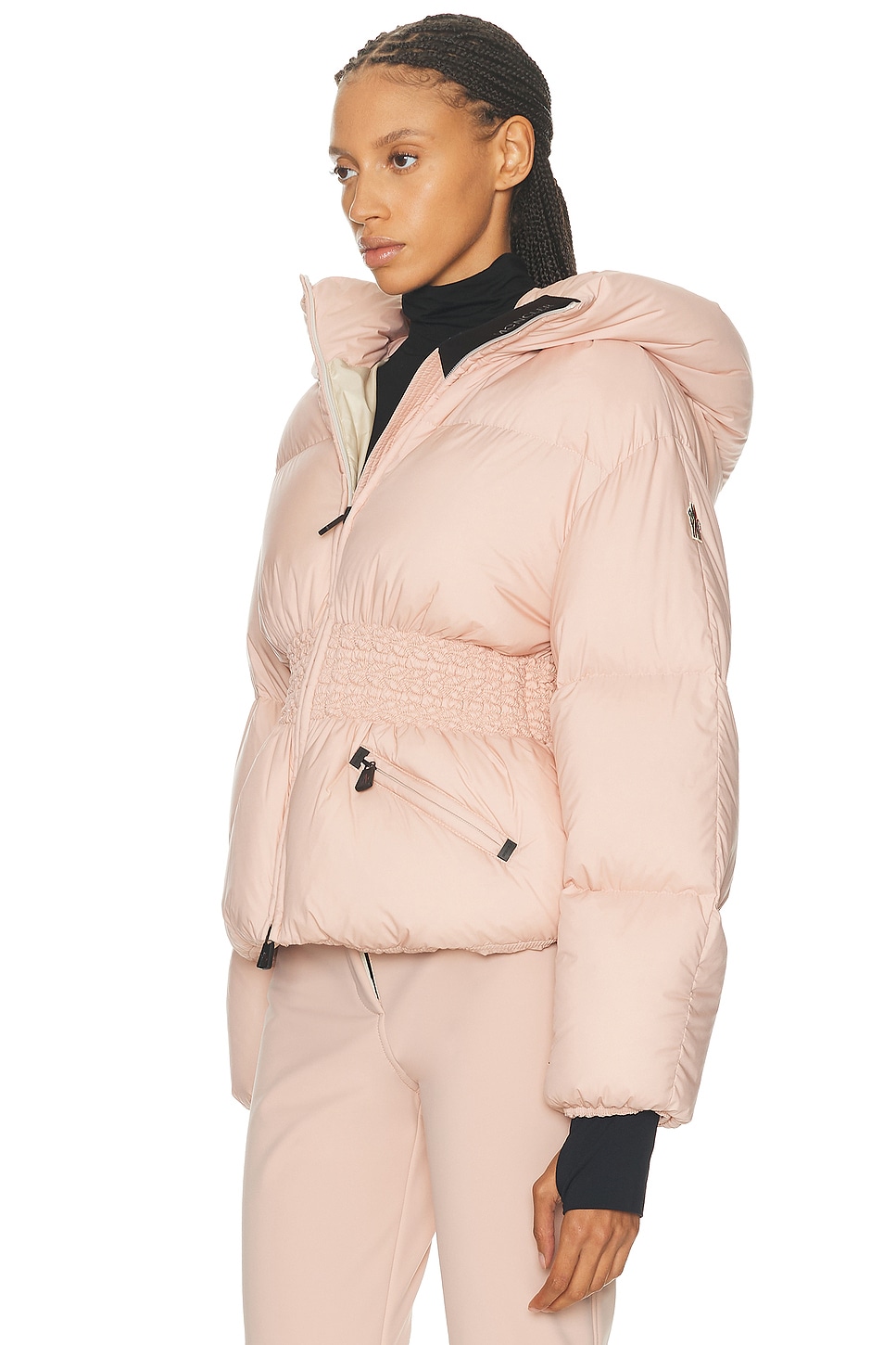 Moncler Wollemi Quilted Down Ski Jacket In Pink