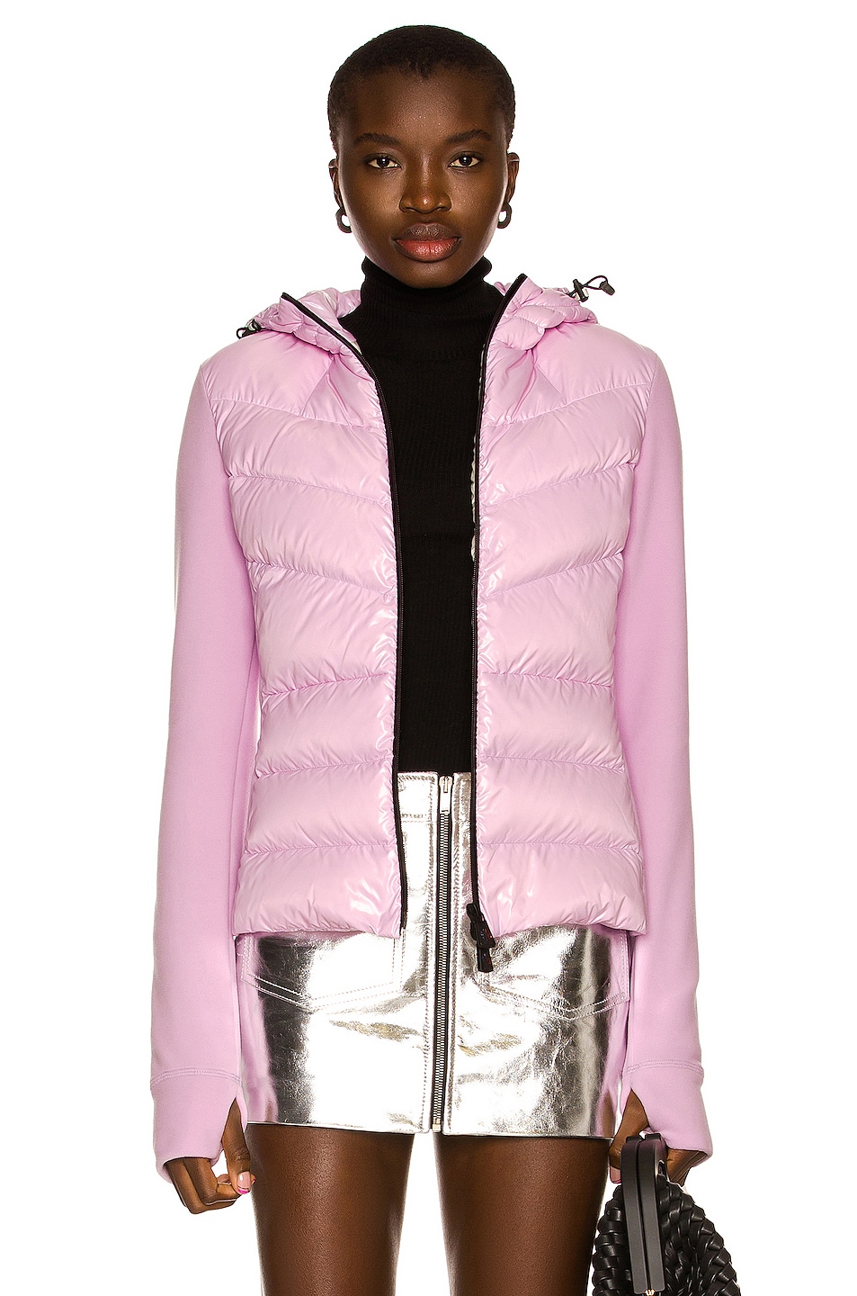Image 1 of Moncler Grenoble Zip Up Cardigan in Pink