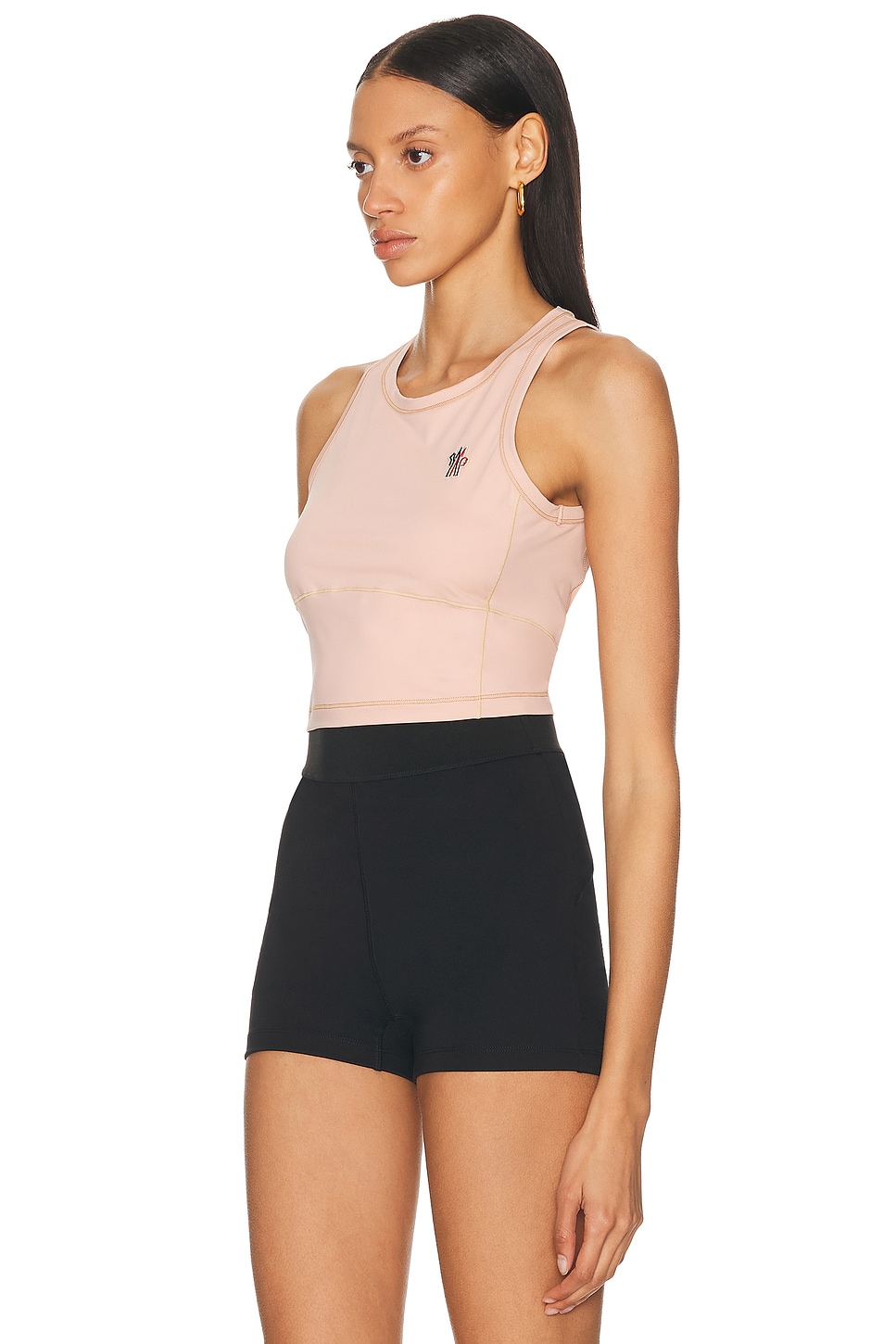 Moncler Sleeveless Round Neck Top With Contrast Stitching