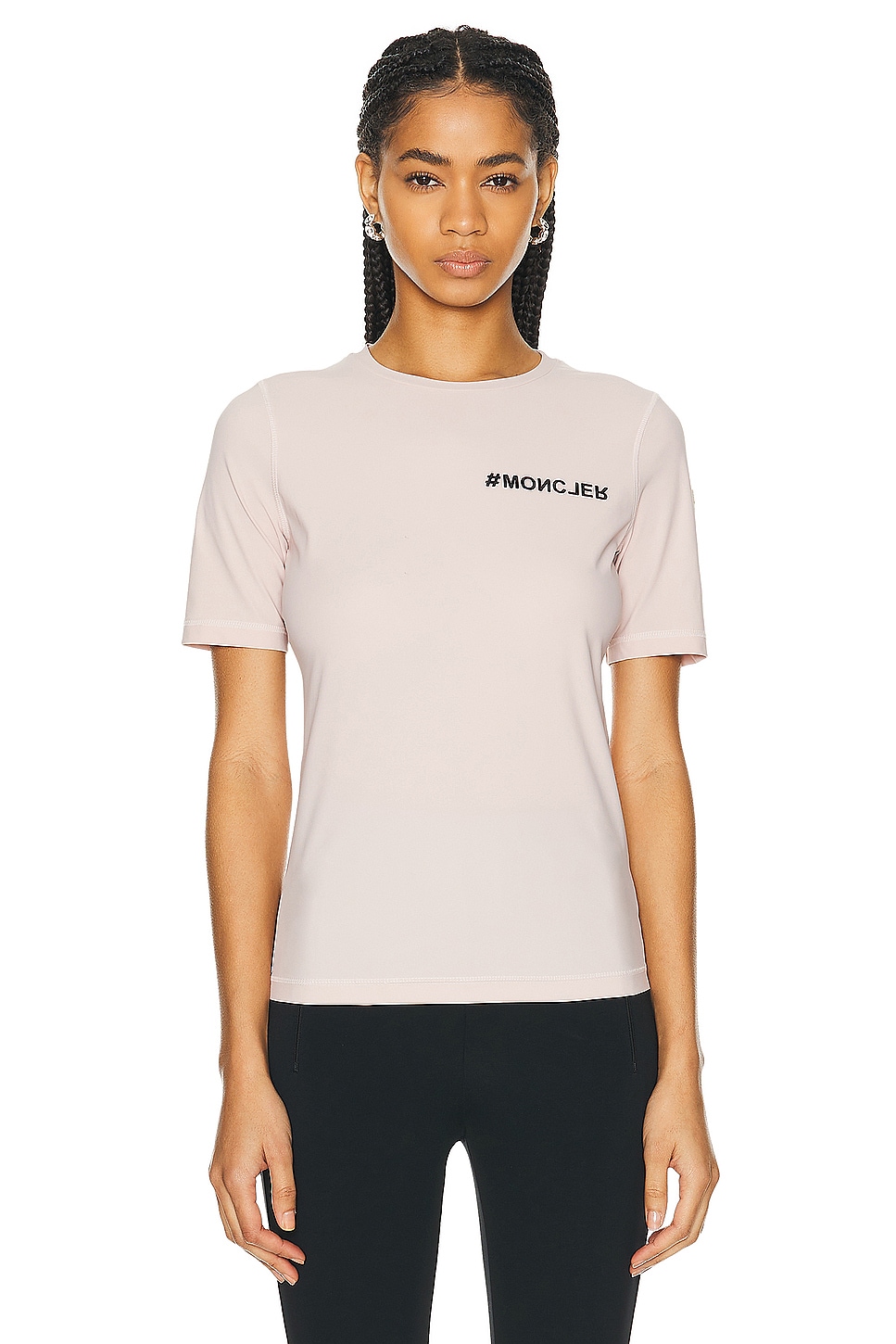 Image 1 of Moncler Grenoble Short Sleeve T-shirt in Pink