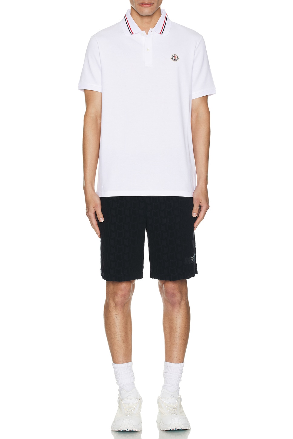 Image 1 of Moncler Sweat Short in Dark Navy Blue