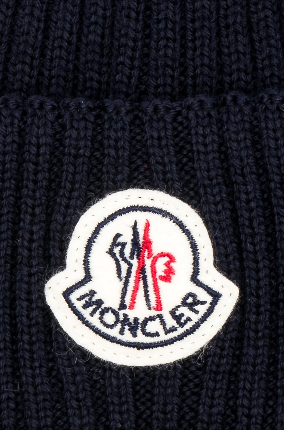 Moncler Beanie in Navy | FWRD