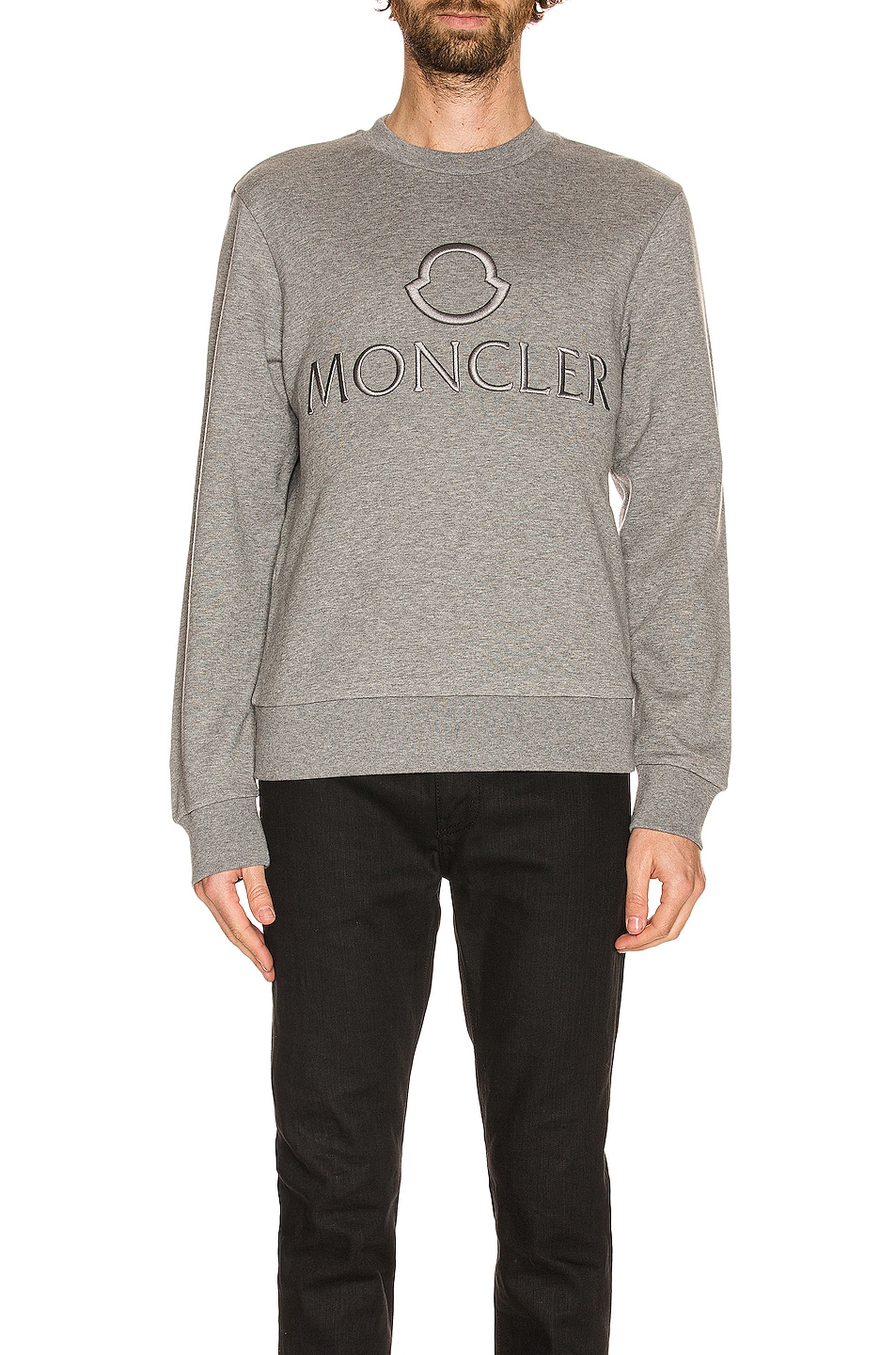 grey moncler sweatshirt