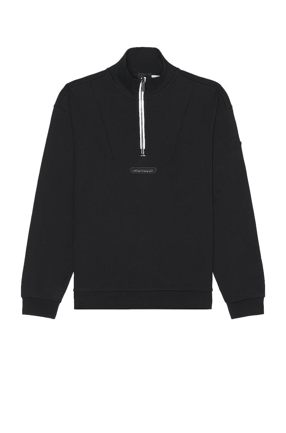 Image 1 of Moncler T-neck Jersey Pullover in Black