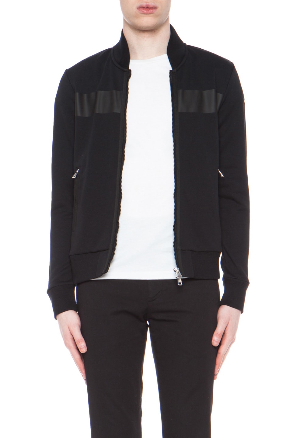 Image 1 of Moncler Maglia Cotton Cardigan in Black