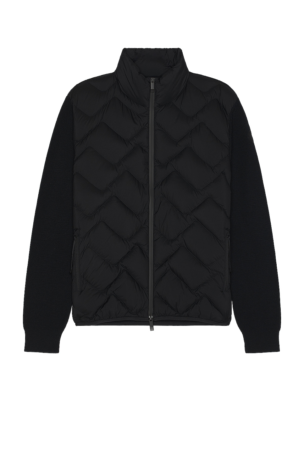 Image 1 of Moncler Zip Sweater Cardigan in Black