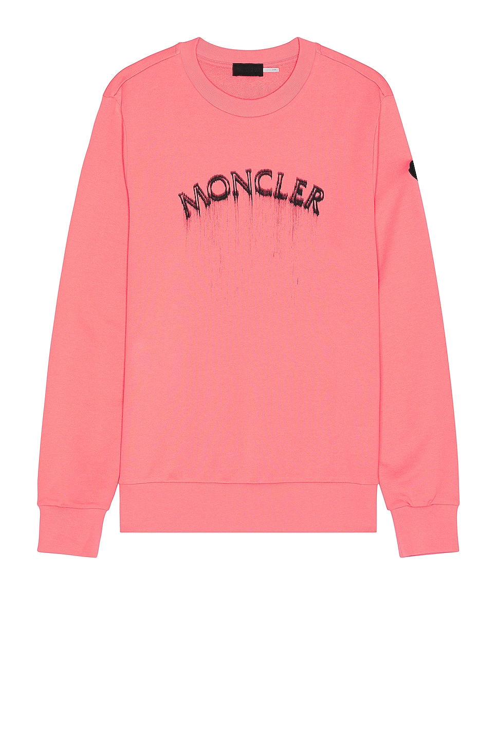 Image 1 of Moncler Logo Sweater in Desert Rose