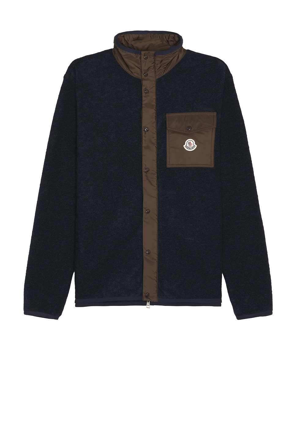 Image 1 of Moncler Zip Up Cardigan in Blue