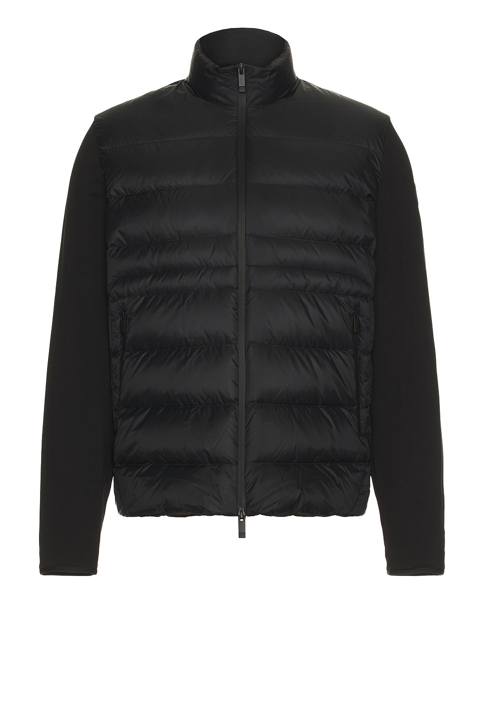 Image 1 of Moncler Zip Up Cardigan in Black