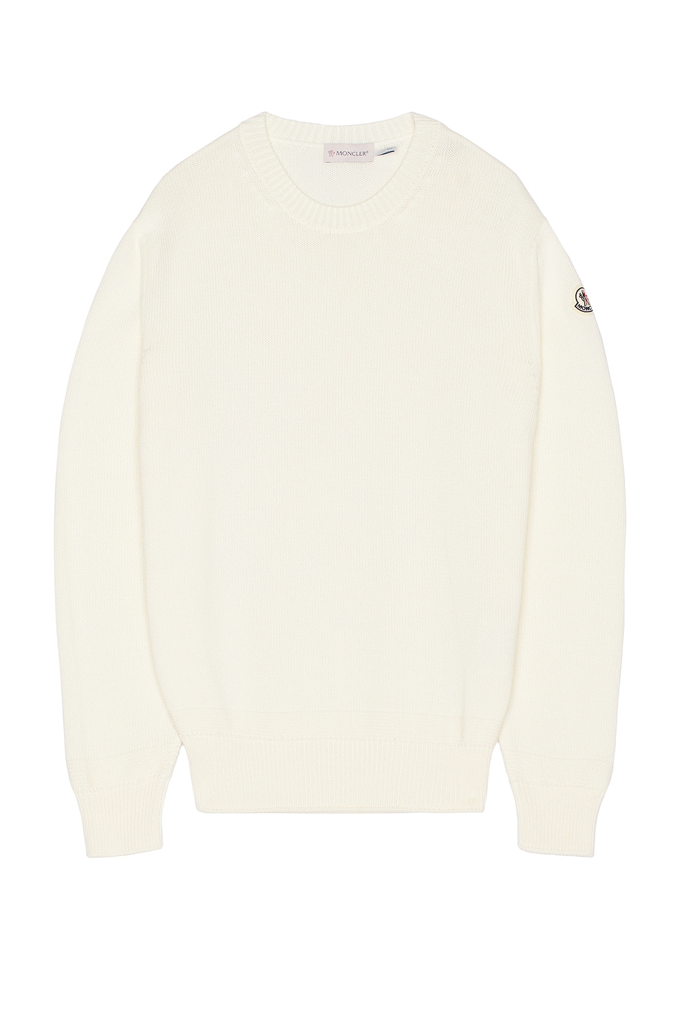 Crew Neck Sweater in White