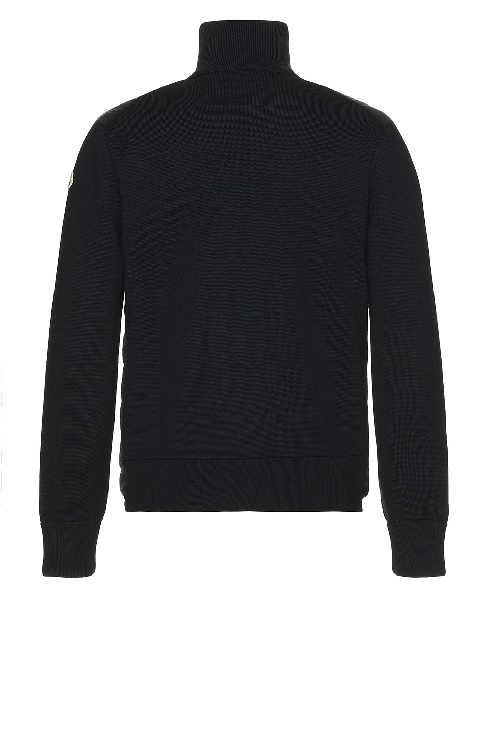 Moncler Zip Up Padded Jacket In Black