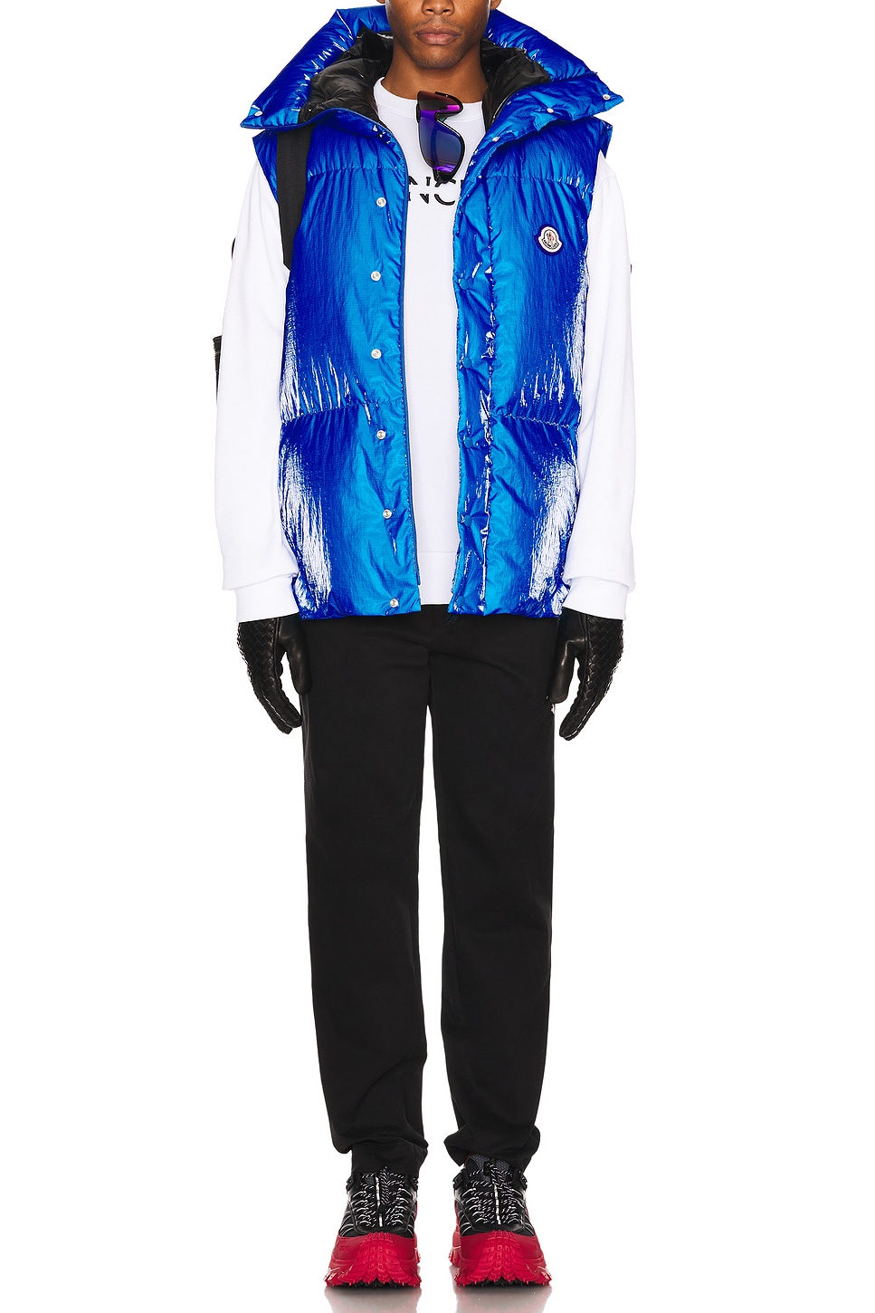 Image 1 of Moncler Lawu Vest in Blue