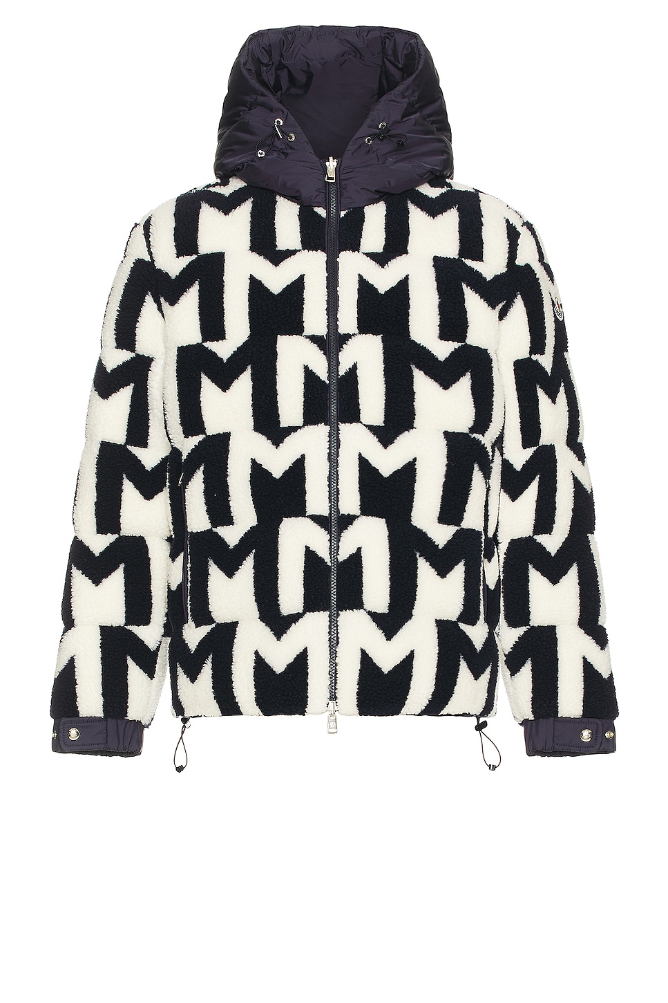 Image 1 of Moncler Mondego Jacket in White & Black