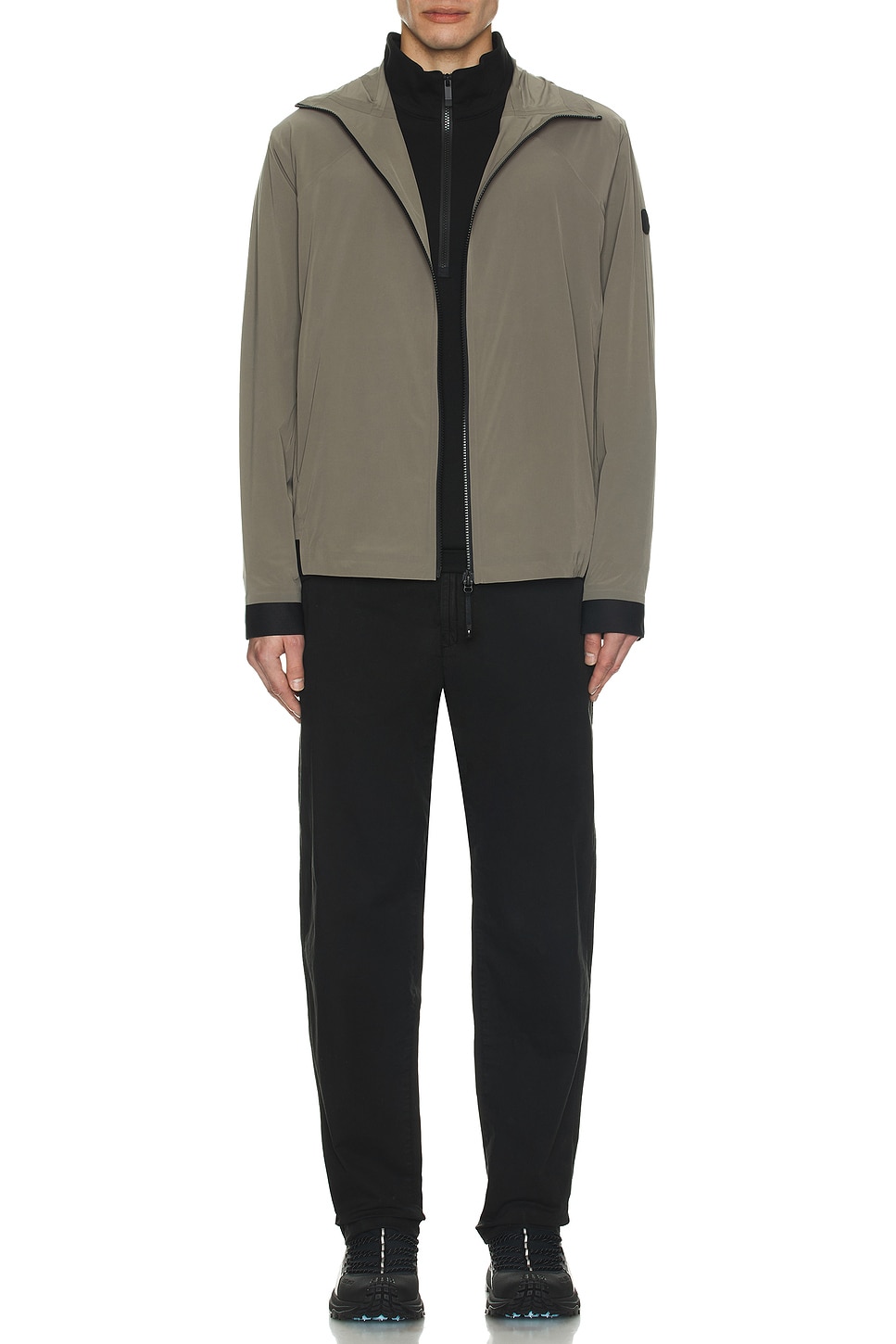 Image 1 of Moncler Kurz Jacket in Taupe