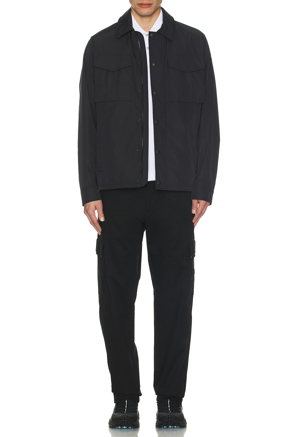 Image 1 of Moncler Frema Shirt Jacket in Black