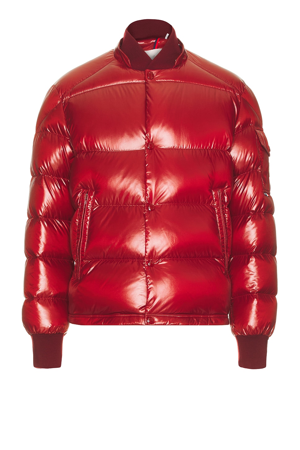 Shop Moncler Maljasset Bomber Jacket In Berry