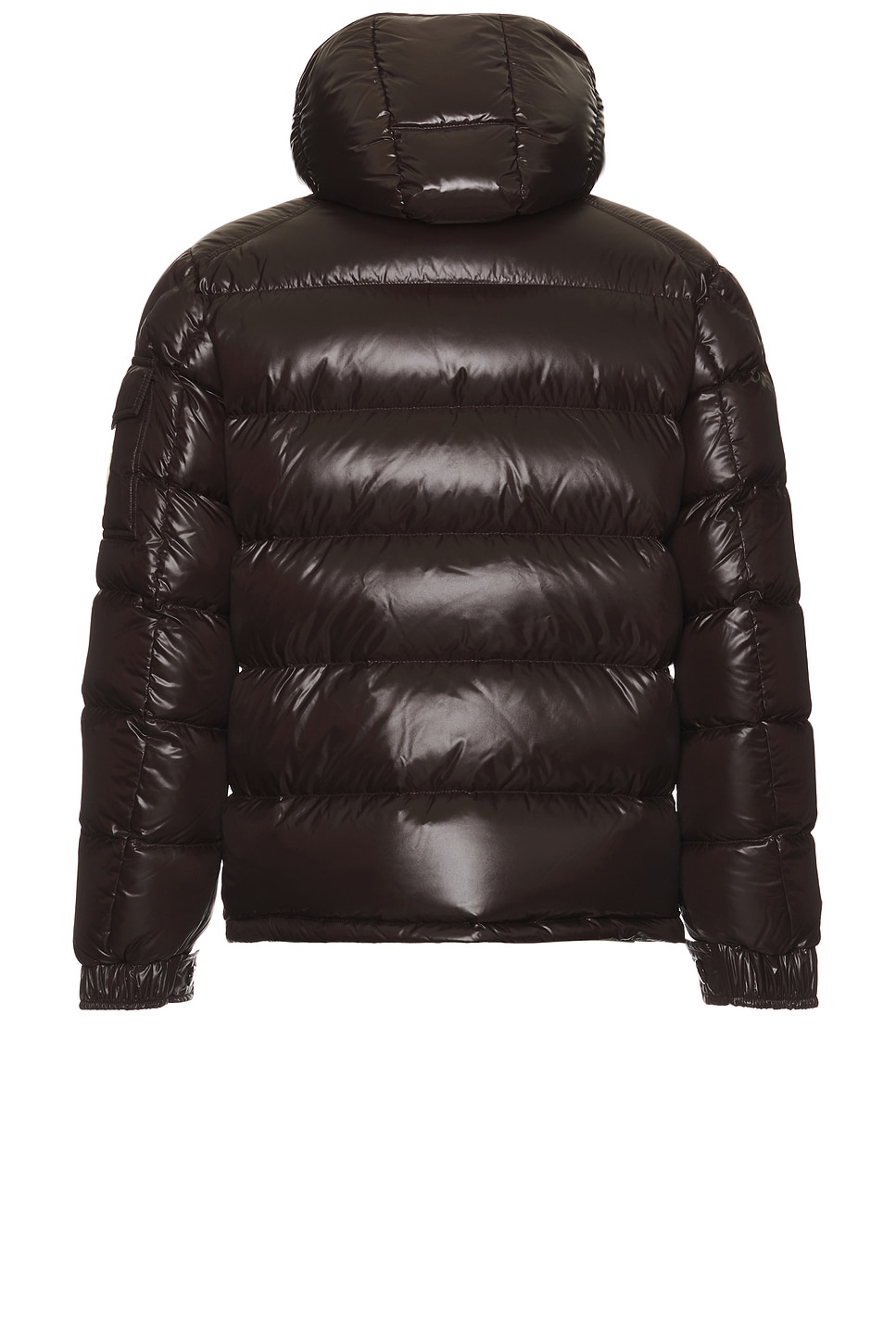 Shop Moncler Maya Jacket In Dark Brown