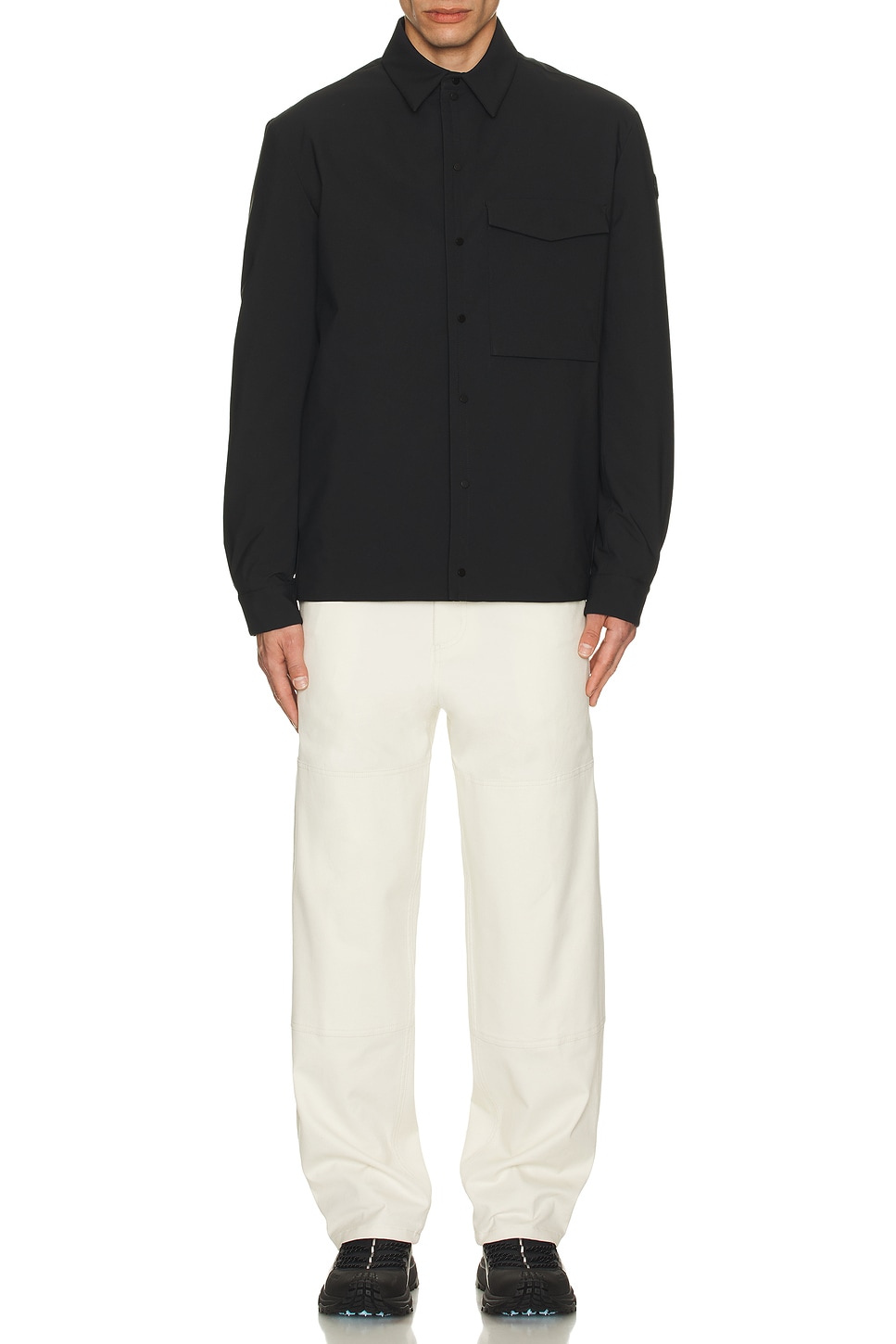 Image 1 of Moncler Vautisse Shirt Jacket in Black