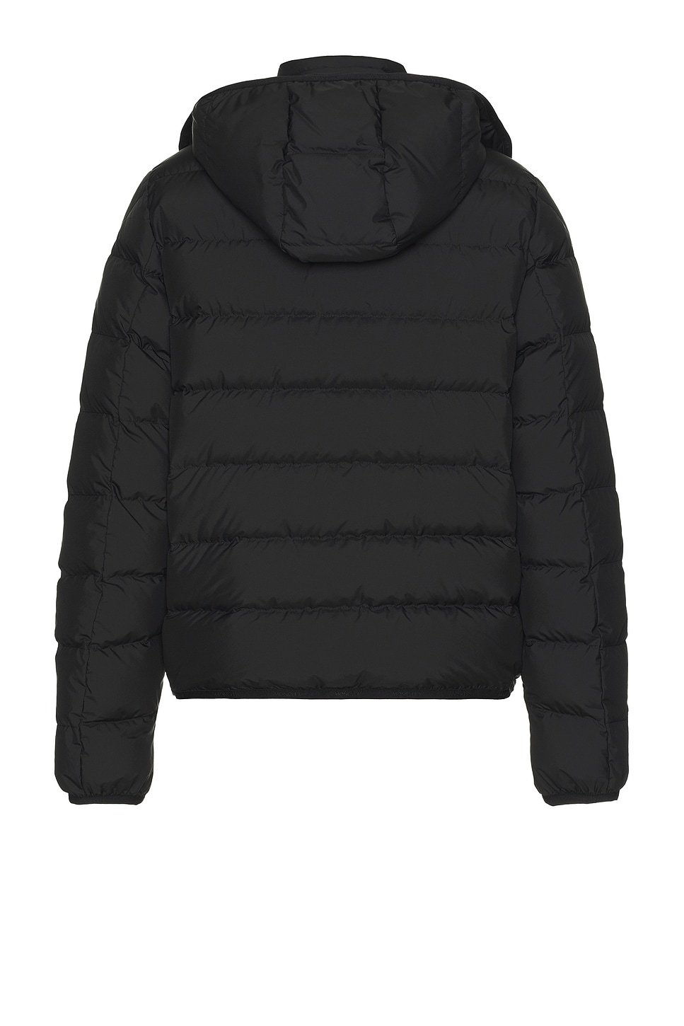 Moncler Midnight Blue Polyester Montbrocq Down Jacket In Black