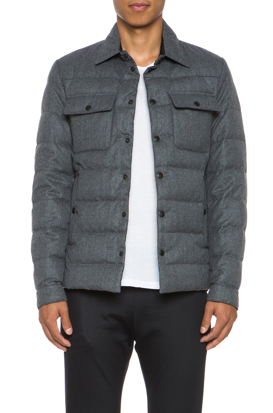Image 1 of Moncler Arcy Wool Jacket in Grey
