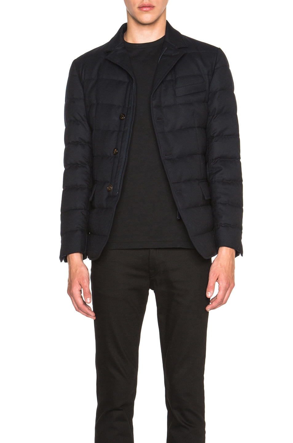 Image 1 of Moncler Rodin Jacket in Navy