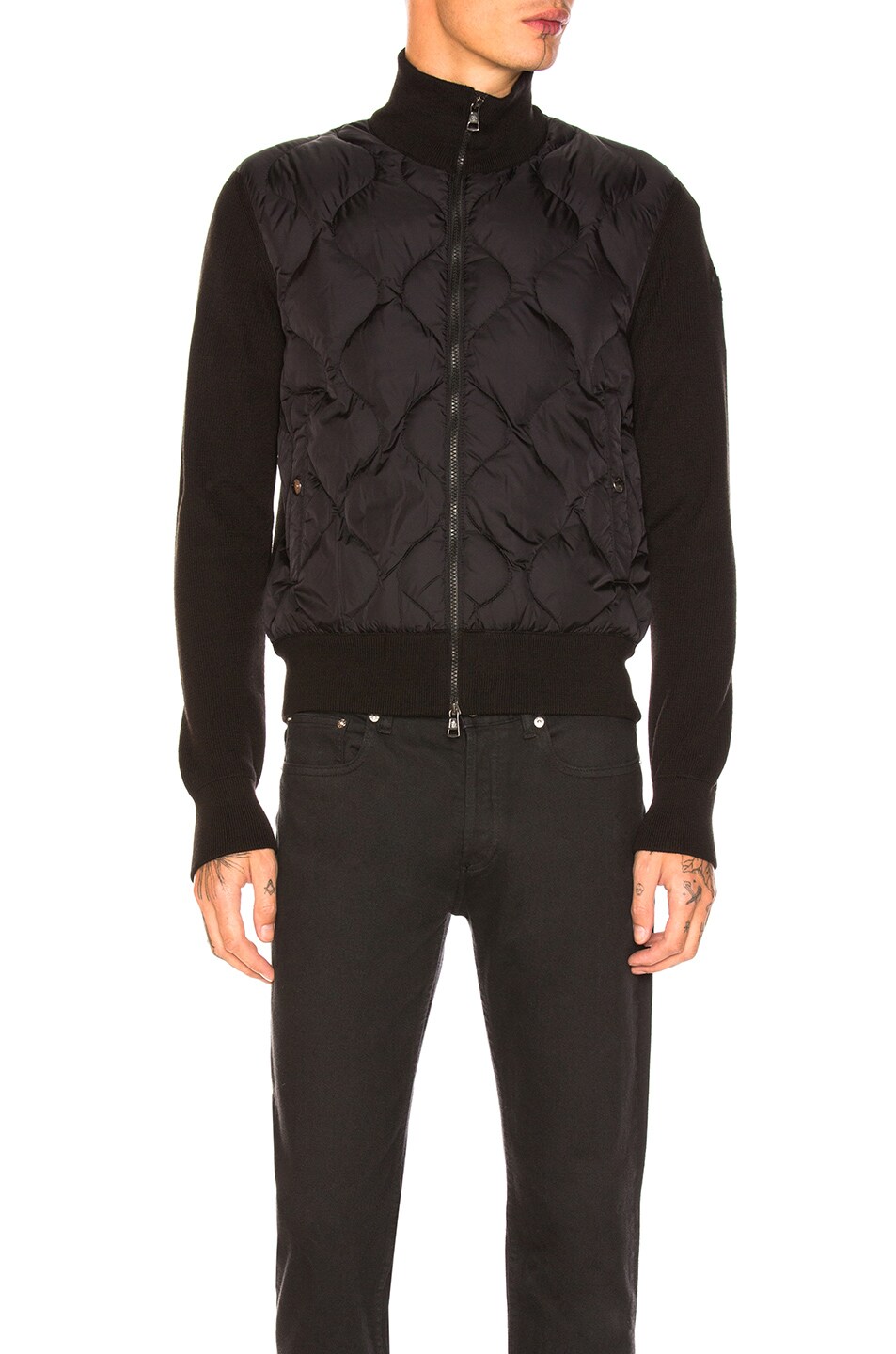 Image 1 of Moncler Cardigan Sweater in Black